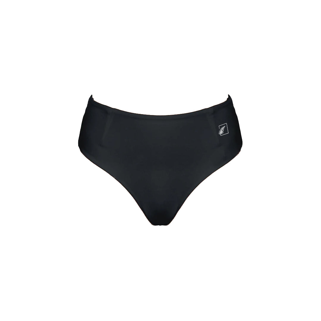 Black High-Waist Bikini Bottom
