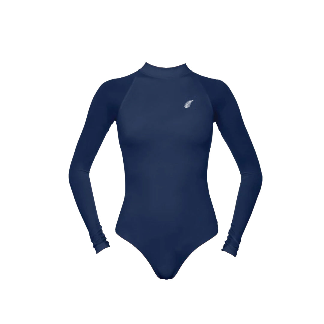 Women's Full-Sleeves Rashguard in Midnight Blue