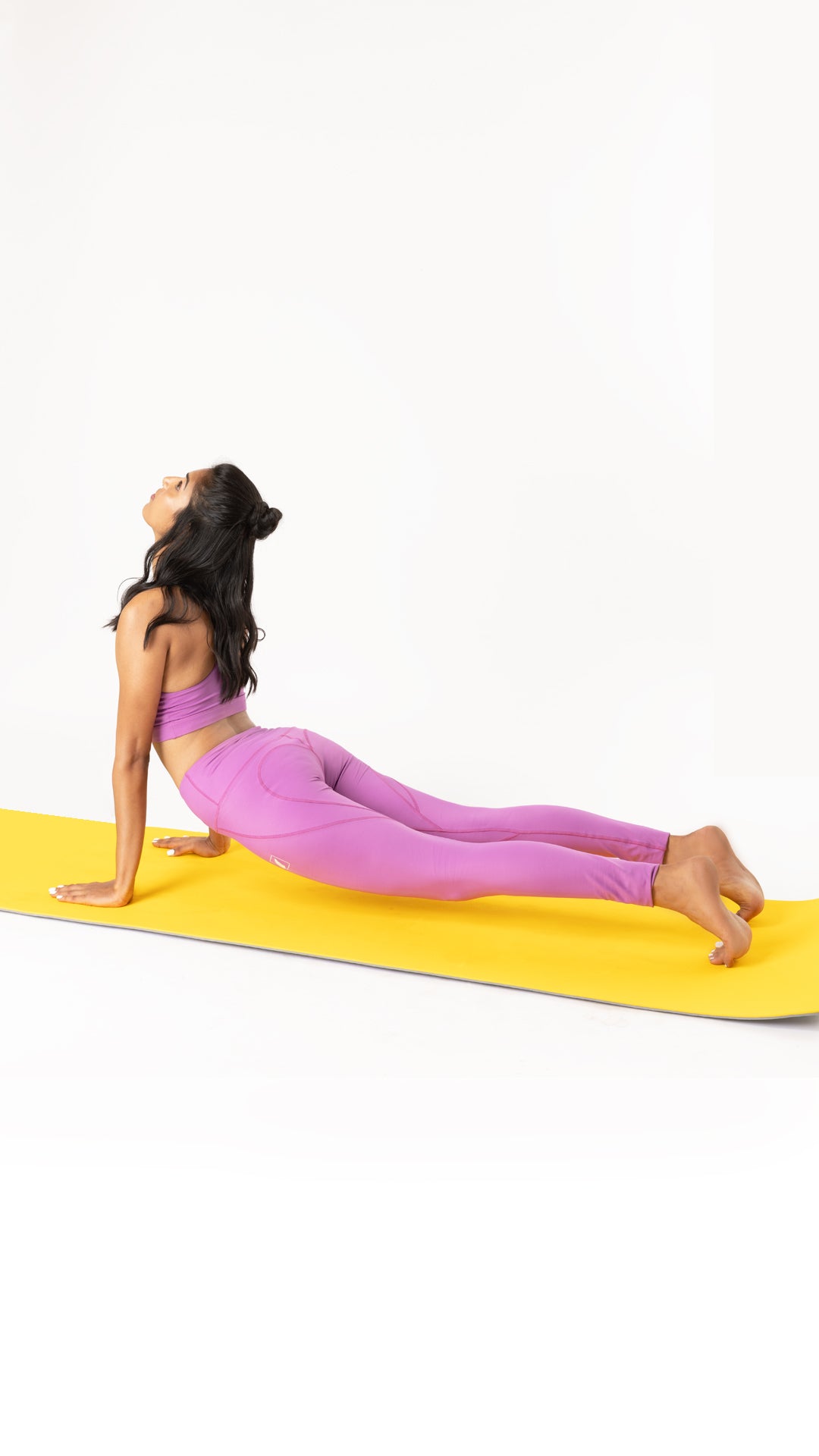 Periwinkle High-rise Leggings With Heart Stitch Detailing